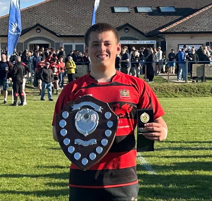  Ethan winning silverware for the Young Seasiders